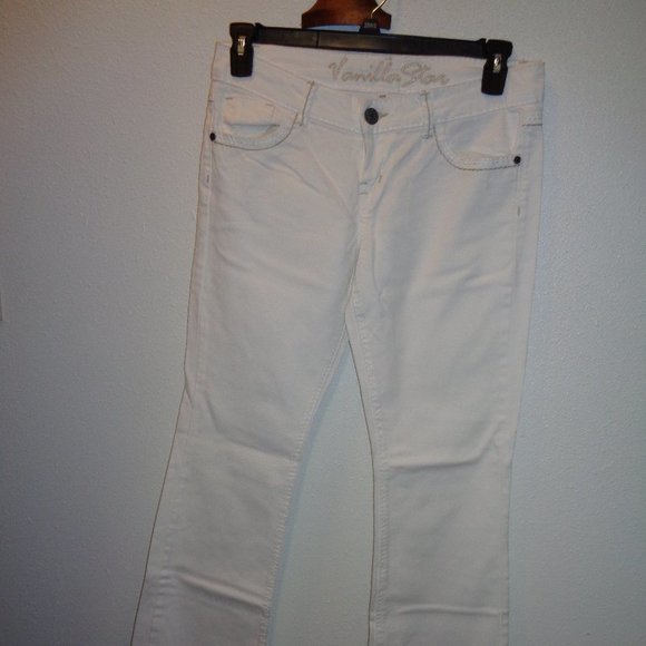 VANILLA Star White Jeans Size 11 - Picture 9 of 10